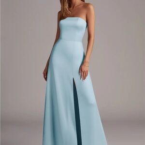 Sky Blue Bridesmaid Dress